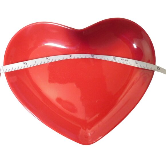 4 piece red heart plate set - Picture 2 of 5